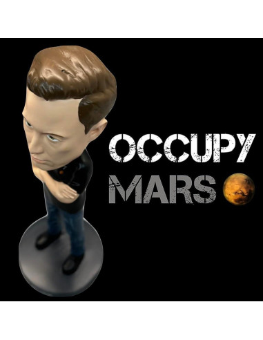 Cabeza Móvil Coleccionable Elon Musk 20.32 cm Bobbletopia