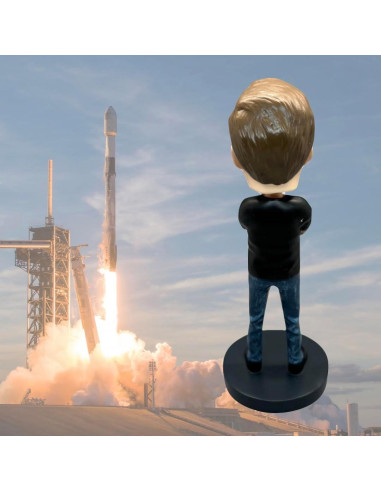 Cabeza Móvil Coleccionable Elon Musk 20.32 cm Bobbletopia