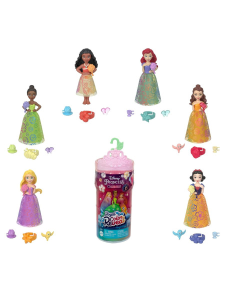 Muñeca Revelación de Color Real Disney Princess Mattel 9cm