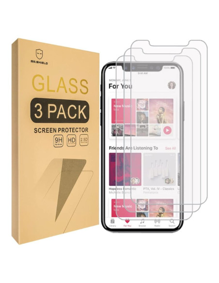 Protector de Pantalla Vidrio Templado Mr.Shield para iPhone 11/XR
