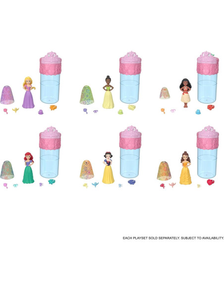 Muñeca Revelación de Color Real Disney Princess Mattel 9cm