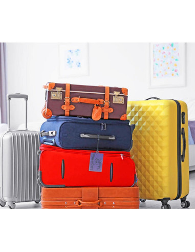 Lazos de Equipaje Mini Skater 12 cm 10 Pcs Transparente