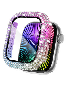 Funda Protectora KADES para Apple Watch 41mm Iridiscente con Rhinestones