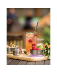 Popotes de Acero Inoxidable U Konserve con Cepillo - Juego de 2 2