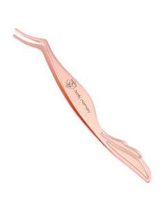 Herramienta Aplicadora de Pestañas Pretty Memory Acero Inoxidable Oro Rosa