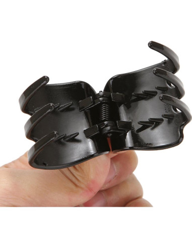 10 Clips de Garra para Cabello Grueso Yishenyishi Negros