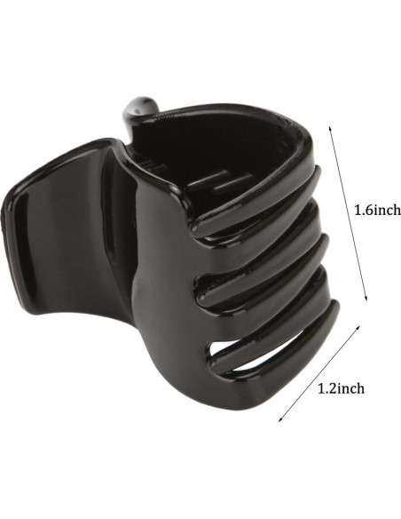 10 Clips de Garra para Cabello Grueso Yishenyishi Negros 10 Clips de Garra para Cabello Grueso Yishenyishi Negros