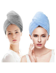 Paquete de 2 Toallas de Microfibra SURPRISE PIE para Cabello