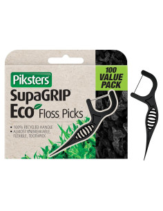 Palillos de Hilo Dental Ecológicos Piksters 100 Unidades 2 en 1