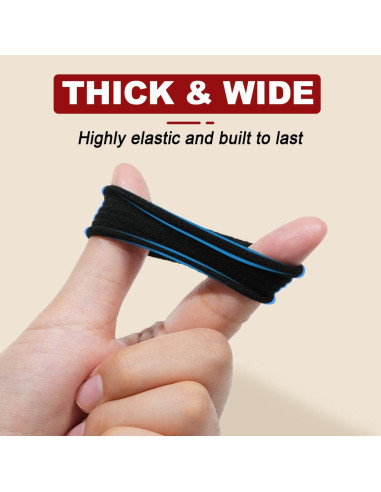 150 Sujetadores de Cabello IKOCO Algodón Sin Costura Negros