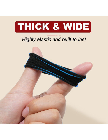 150 Sujetadores de Cabello IKOCO Algodón Sin Costura Negros