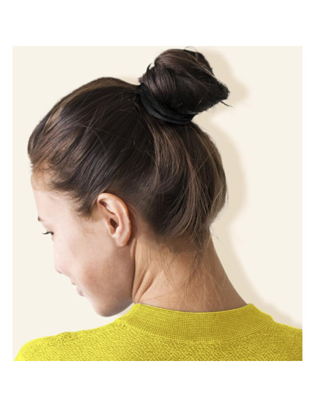 150 Sujetadores de Cabello IKOCO Algodón Sin Costura Negros