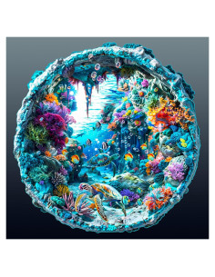 Rompecabezas 3D de Madera Welsky Fondo Marino 100 Piezas