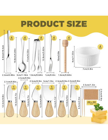 Set de Utensilios para Charcutería 70 Piezas Mlurcu