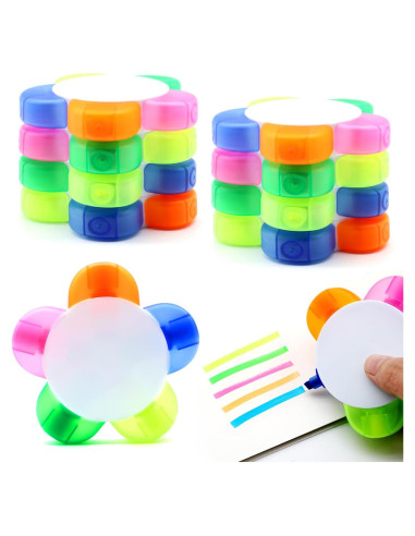 Marcadores de Pétalo 8 PCS Zooyinfy Multicolor Escritura Suave