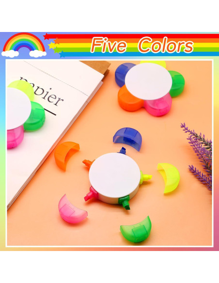 Marcadores de Pétalo 8 PCS Zooyinfy Multicolor Escritura Suave