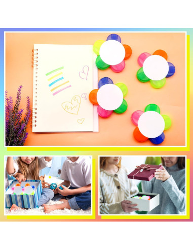 Marcadores de Pétalo 8 PCS Zooyinfy Multicolor Escritura Suave