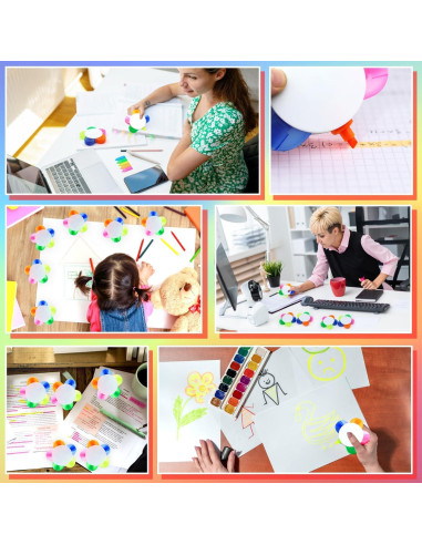 Marcadores de Pétalo 8 PCS Zooyinfy Multicolor Escritura Suave