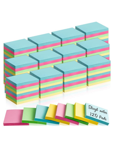 120 Notas Adhesivas Fainne 3.81x5.08cm Colores Brillantes