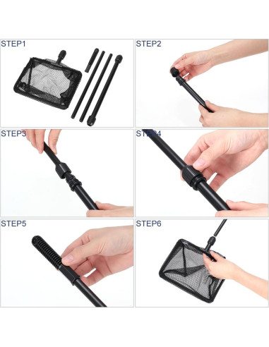 Red de Pesca POPETPOP Telescópica para Acuario 0.9m