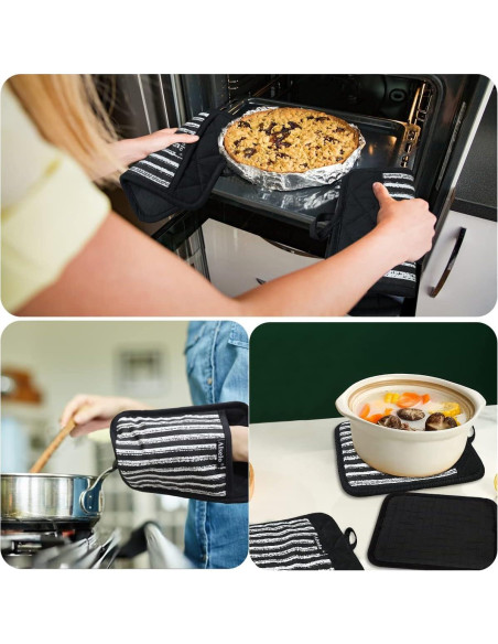 Juego de Agarraderas de Silicona Alselo 3 Piezas Antideslizantes Juego de Agarraderas de Silicona Alselo 3 Piezas Antideslizantes