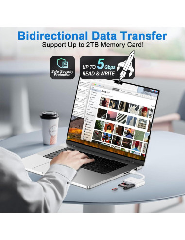 Lector de Tarjetas SD USB-C iHoto para Samsung y iPhone