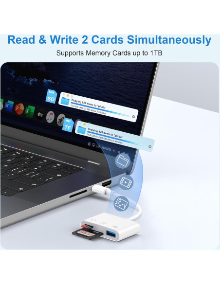 Lector de Tarjetas SD USB-C iHoto para Samsung y iPhone