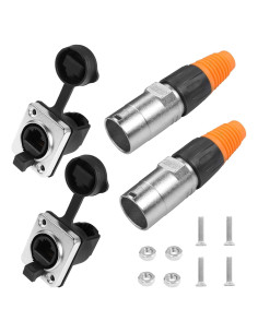 Conectores RJ45 Impermeables YACSEJAO Cat5/5e/6 IP65 2 Pares