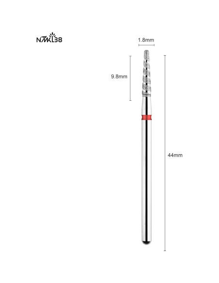 Broca de Uñas Diamante 3/32" (2.38 mm) ShenZhen ManManLi