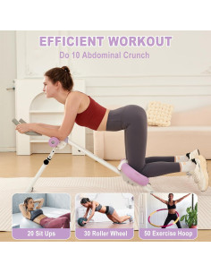 Máquina Abdominal Plegable HOTSWEAT con Monitor LCD - 158.76 kg 2