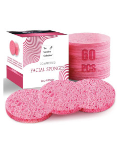 Esponjas Faciales Comprimidas Miaform 60 Unidades Rosa