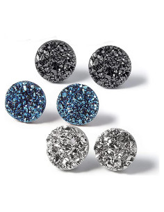 Pendientes Clip-On Acero Inoxidable Hipoalergénicos 6mm 8mm