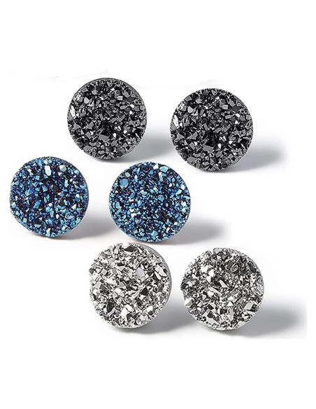 Pendientes Clip-On Acero Inoxidable Hipoalergénicos 6mm 8mm