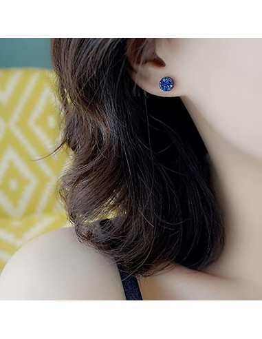 Pendientes Clip-On Acero Inoxidable Hipoalergénicos 6mm 8mm