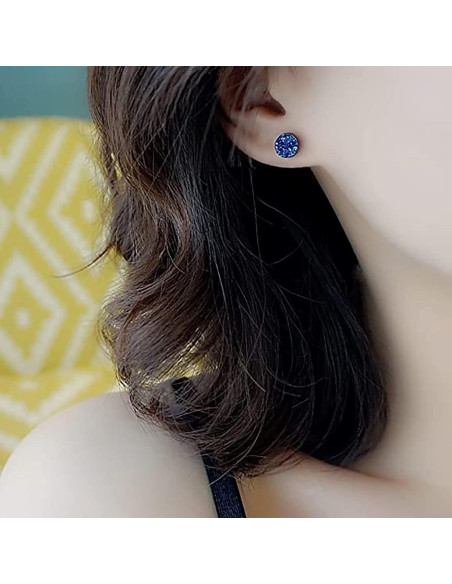 Pendientes Clip-On Acero Inoxidable Hipoalergénicos 6mm 8mm