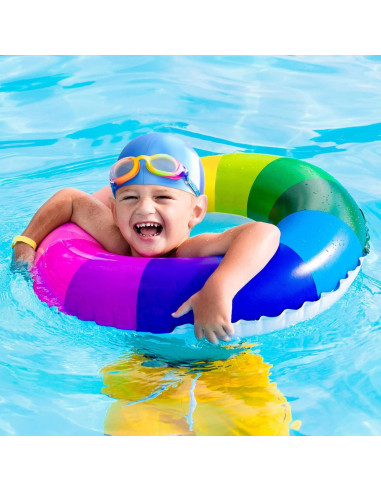 3 Gorros de Natación Silicona Janmercy para Niños y Adultos