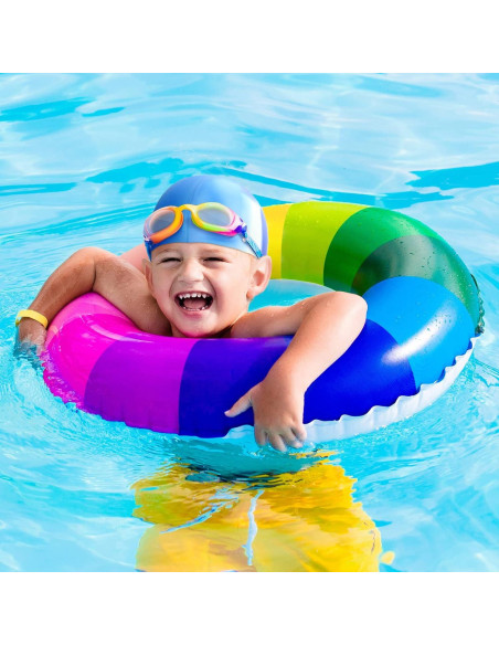 3 Gorros de Natación Silicona Janmercy para Niños y Adultos