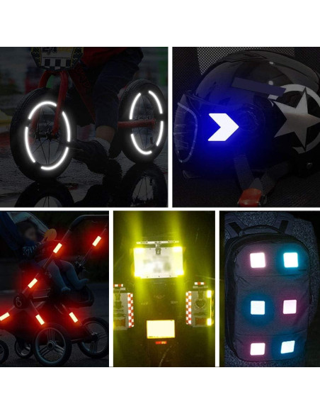 Calcomanías Reflectantes Leasinder 55 Pcs Seguridad Nocturna