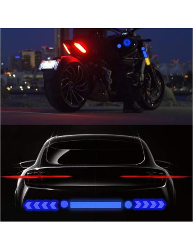 Calcomanías Reflectantes Leasinder 55 Pcs Seguridad Nocturna