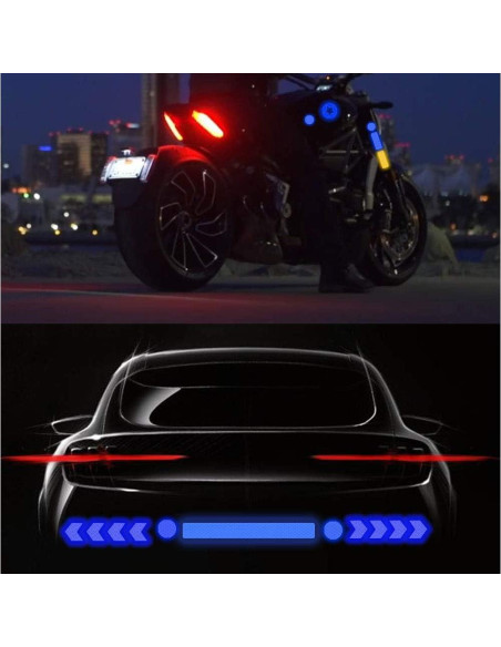 Calcomanías Reflectantes Leasinder 55 Pcs Seguridad Nocturna