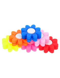 6 Amortiguadores de Tenis Silicona Flor Gogogmee 3x3cm