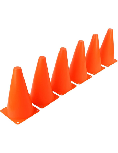 Conos de Seguridad Naranja Juvale 23 cm Paquete de 12