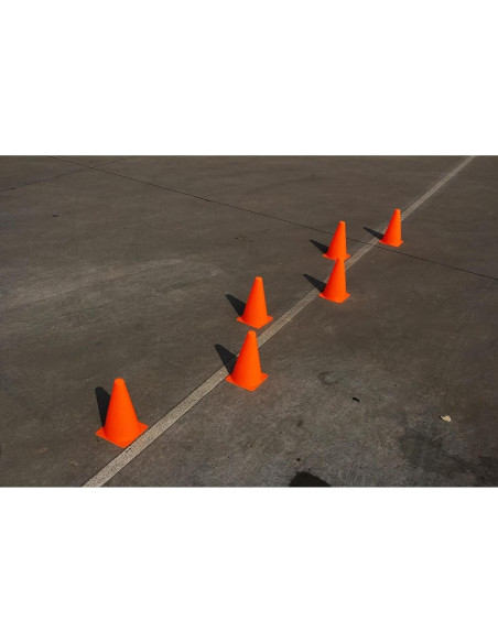 Conos de Seguridad Naranja Juvale 23 cm Paquete de 12