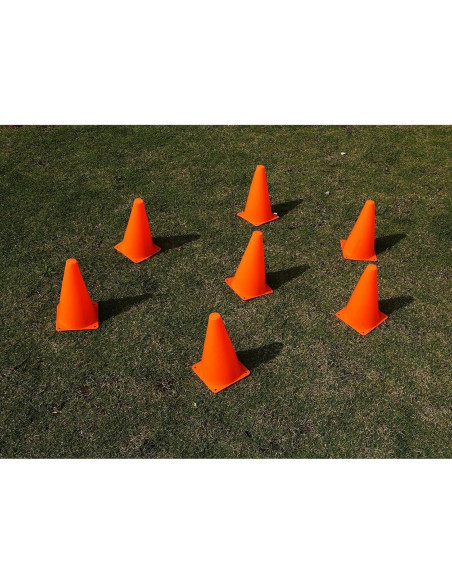 Conos de Seguridad Naranja Juvale 23 cm Paquete de 12