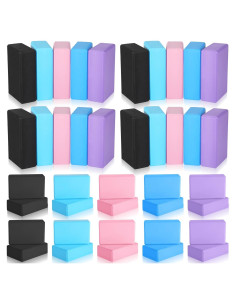 Bloques de Yoga Meooeck 30 Pcs Espuma EVA Antideslizante 23x15x7.5cm