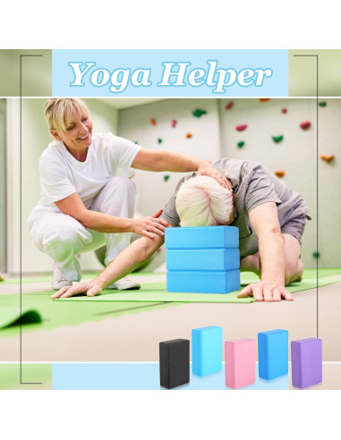 Bloques de Yoga Meooeck 30 Pcs Espuma EVA Antideslizante 23x15x7.5cm