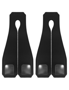 Paquete de 2 Ganchos de Cuero para Reposacabezas GONTSIG