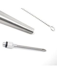 Baster Norpro Deluxe Acero Inoxidable 28cm con Aguja y Cepillo 2