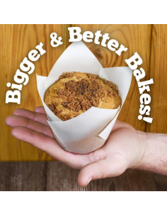 Forros para Muffins Tulipanes Blancos Bake Buddies - 200 Unidades 2