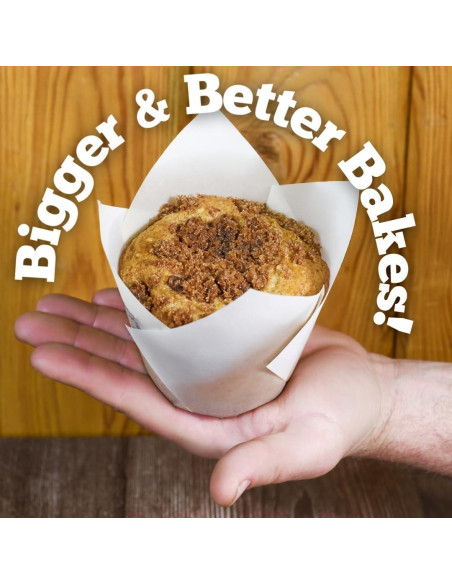 Forros para Muffins Tulipanes Blancos Bake Buddies - 200 Unidades